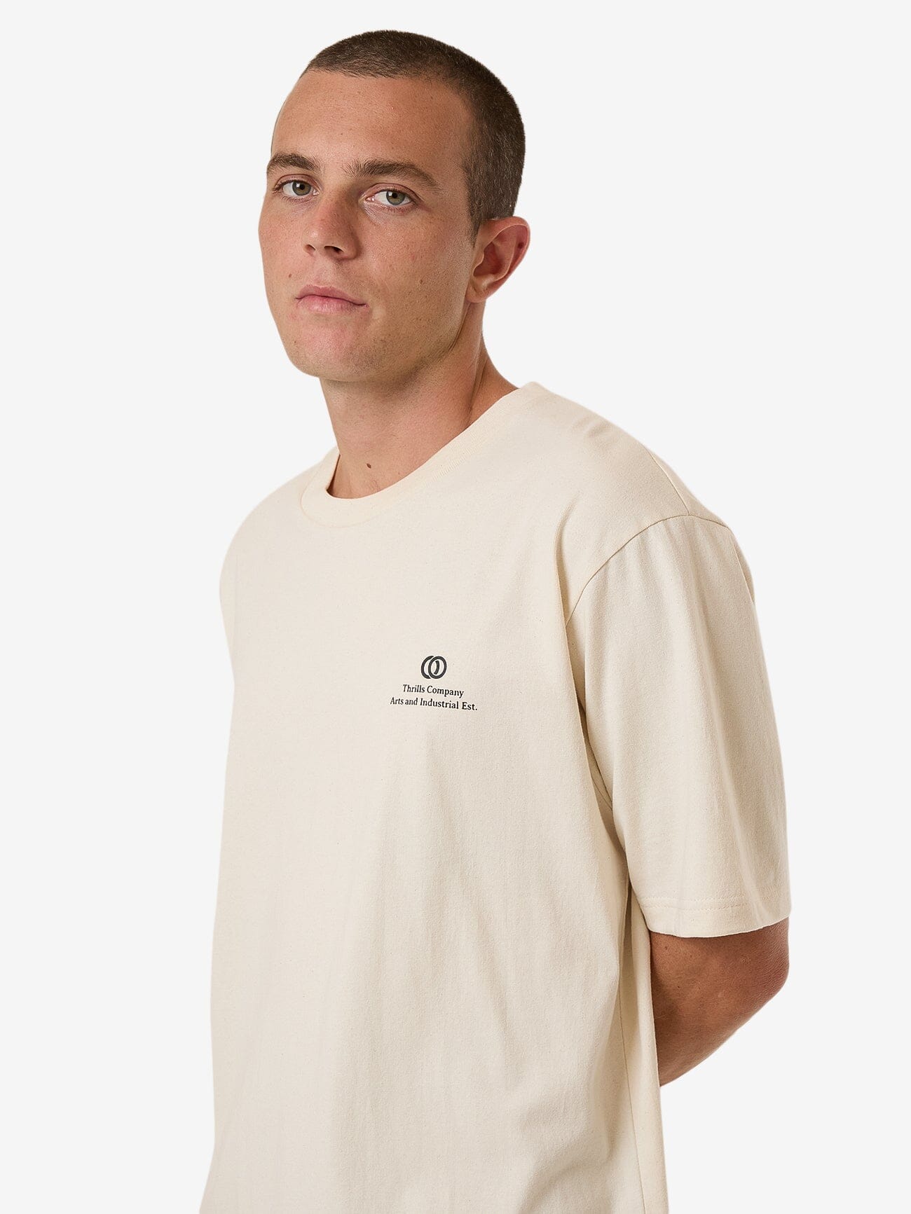 Arts & Industrial Oversize Fit Tee - Unbleached XS