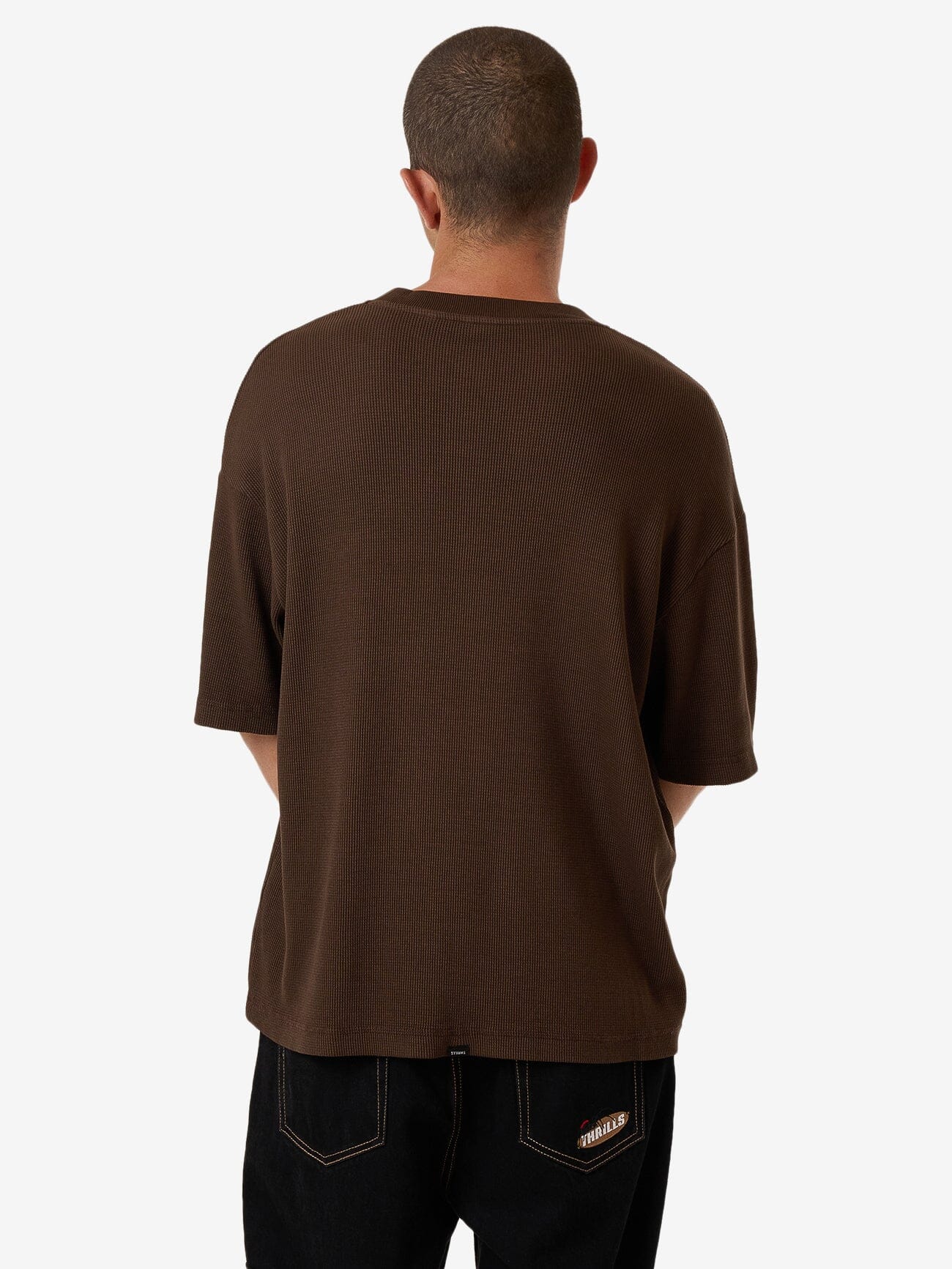 Arts & Industrial Box Fit Cropped Tee - Postal Brown