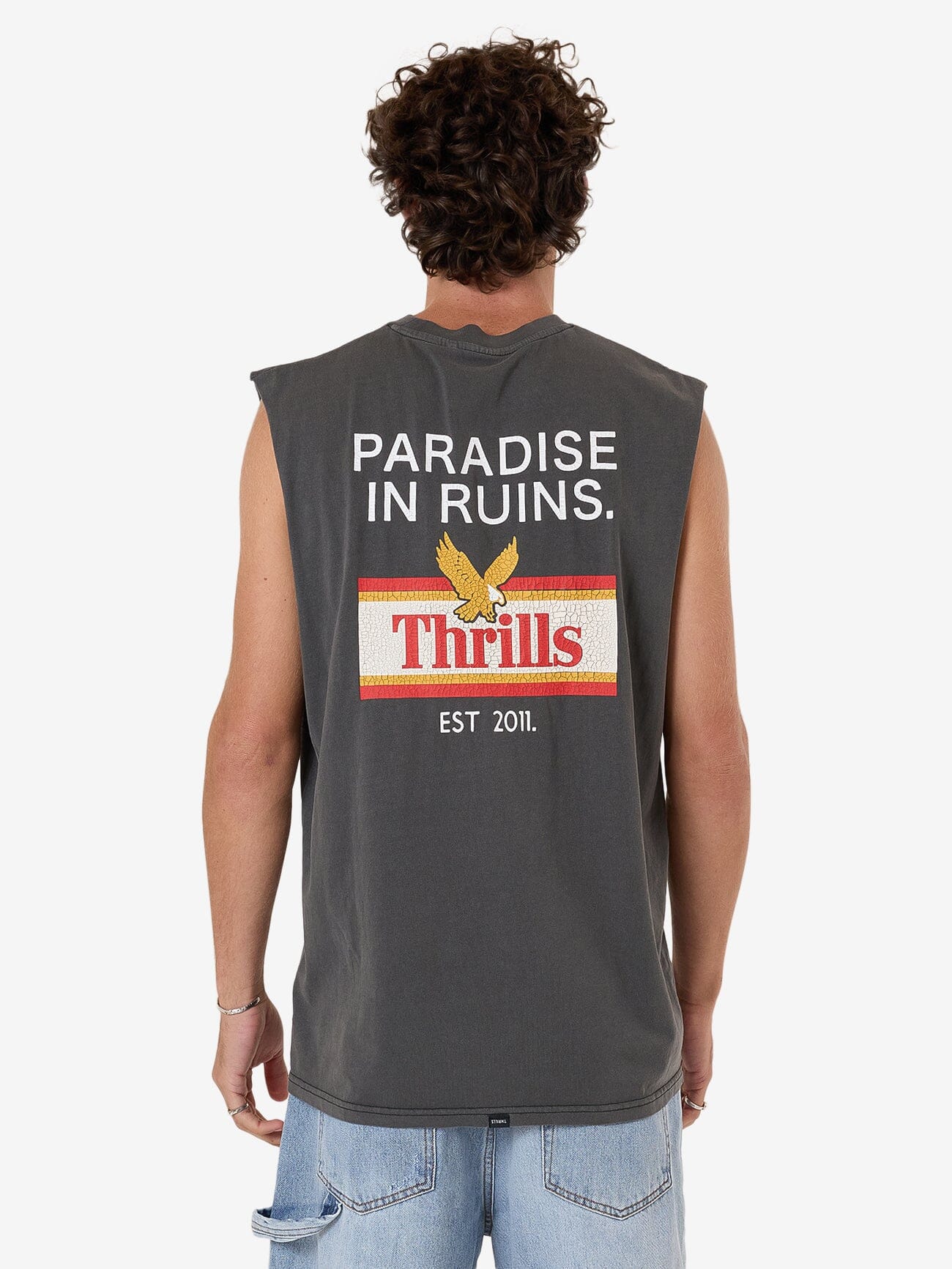 Never Stop Merch Fit Muscle Tee - Merch Black XS