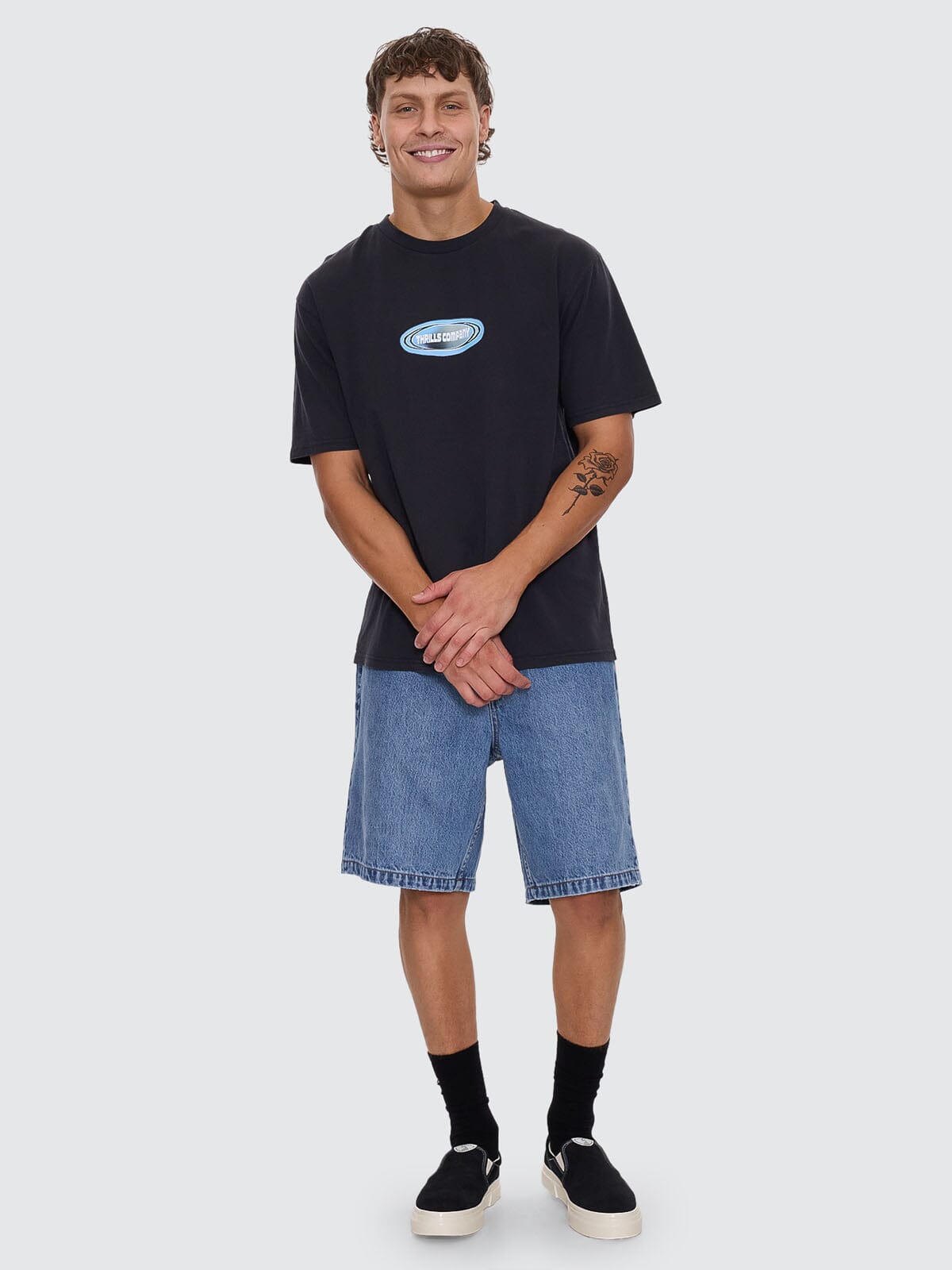 Insomnia Oversize Fit Tee - Washed Black