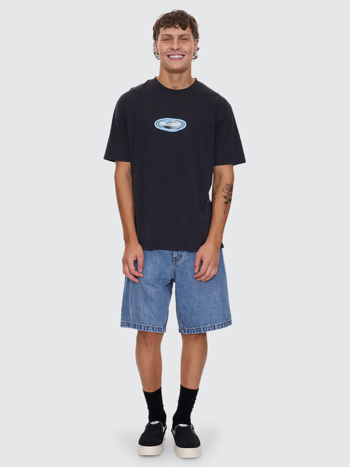 Insomnia Oversize Fit Tee - Washed Black