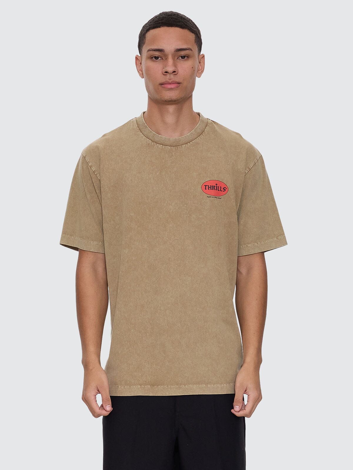 Hard As They Come Oversize Fit Tee - Breen