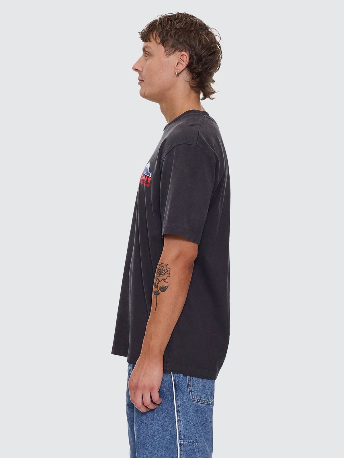 Beyond The Hills Oversize Fit Tee - Black Fade