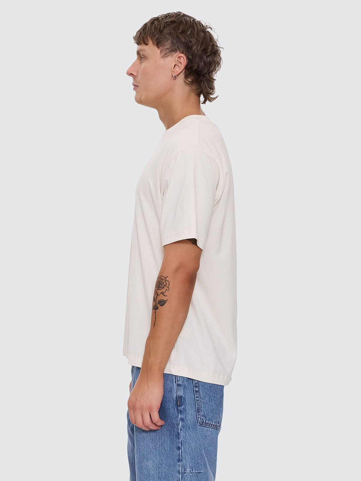 Emblem Merch Fit Tee - Unbleached