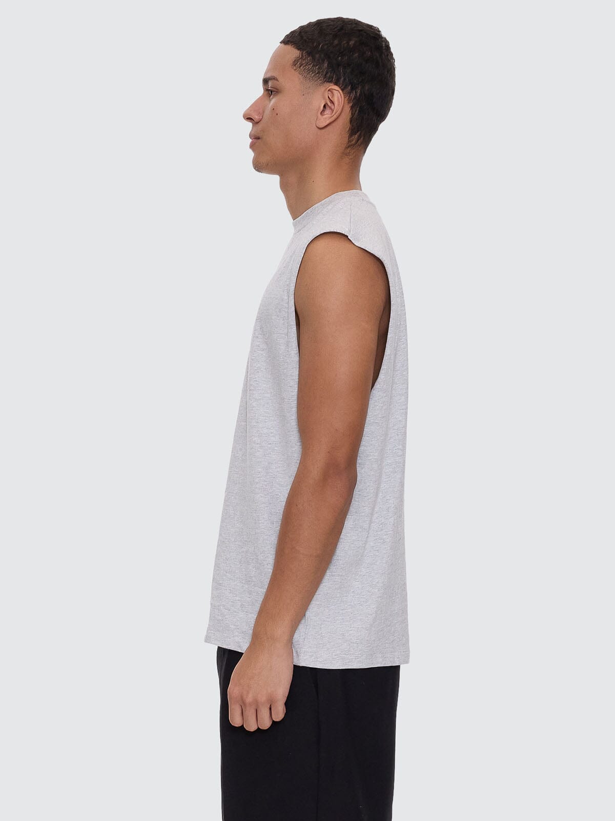 Roosevelt Merch Fit Muscle Tee - Snow Marle