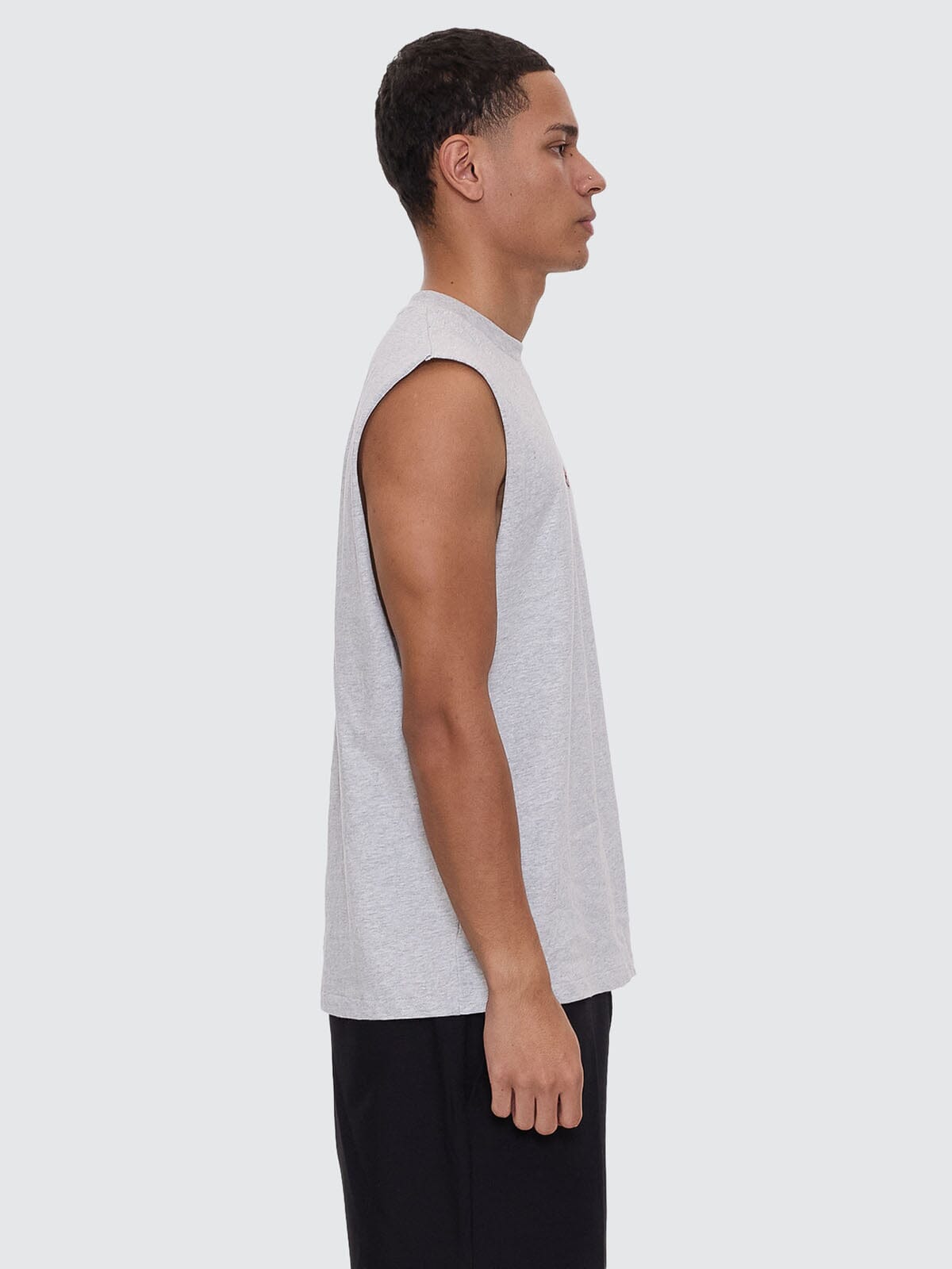Roosevelt Merch Fit Muscle Tee - Snow Marle