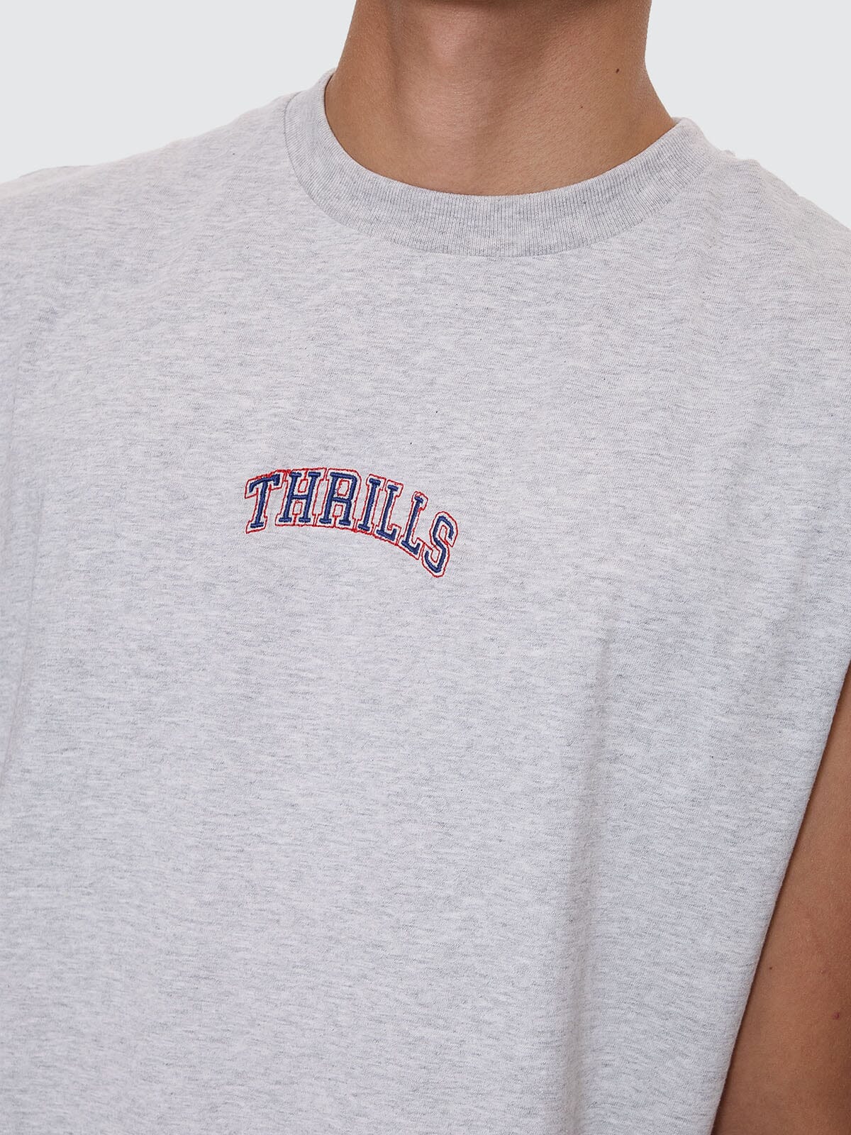 Roosevelt Merch Fit Muscle Tee - Snow Marle