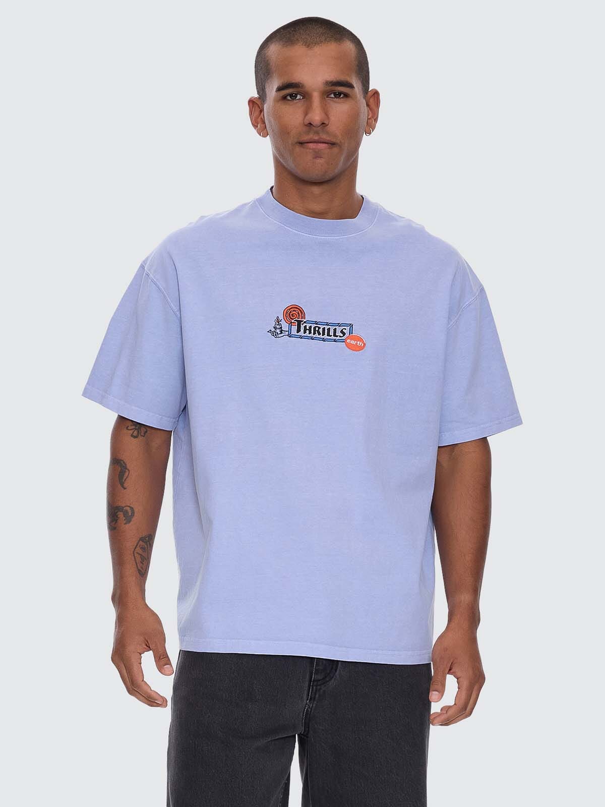 The Ritual Mystery Box Fit Oversize Tee - Cornflower Blue XS