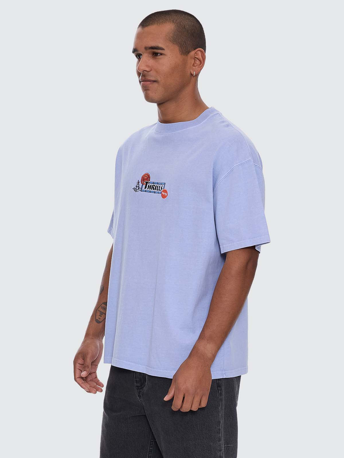The Ritual Mystery Box Fit Oversize Tee - Cornflower Blue XS