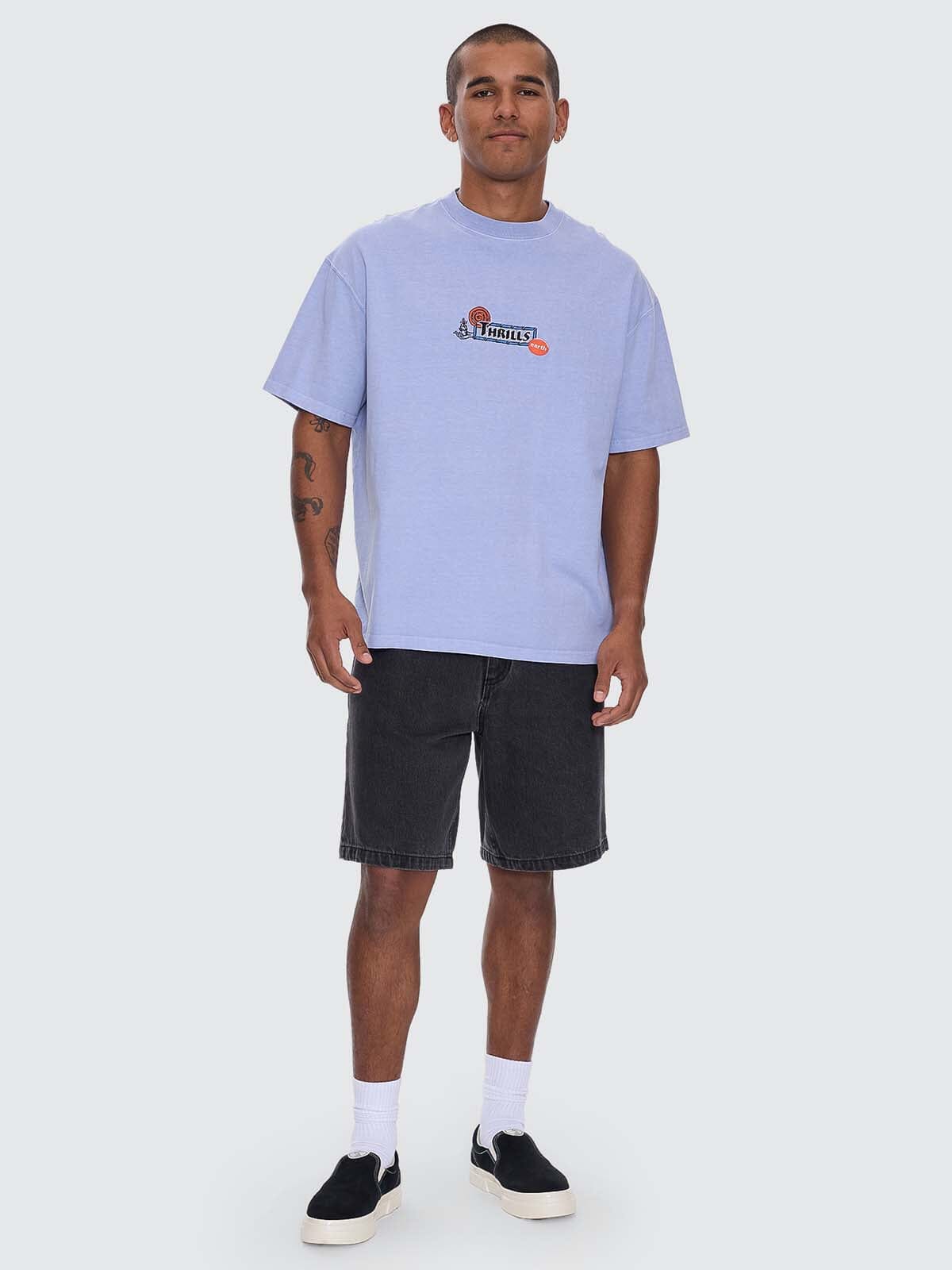 The Ritual Mystery Box Fit Oversize Tee - Cornflower Blue XS