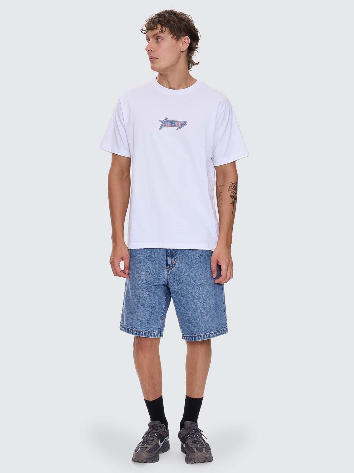 Heavy Static Merch Fit Tee - White XS