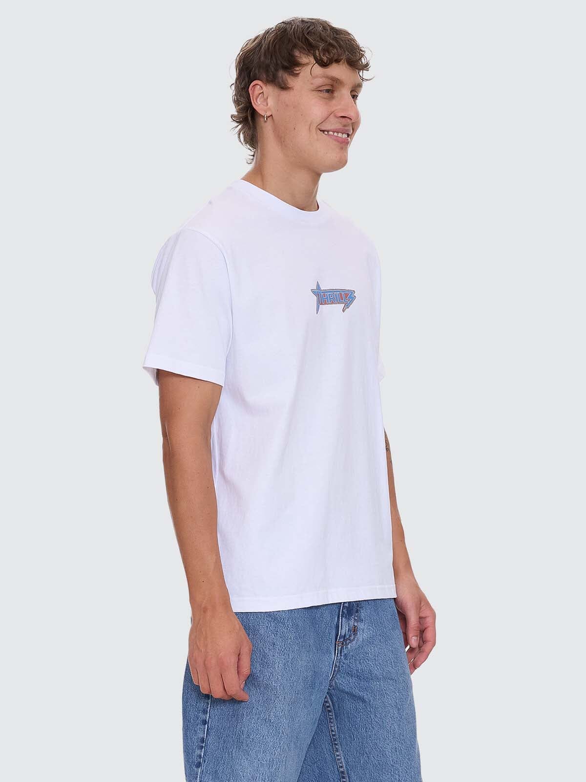 Heavy Static Merch Fit Tee - White XS
