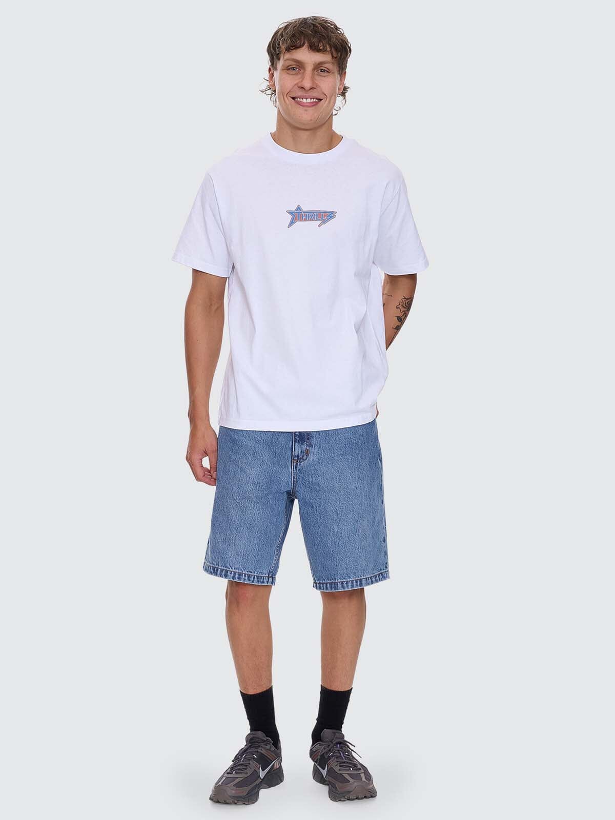 Heavy Static Merch Fit Tee - White XS