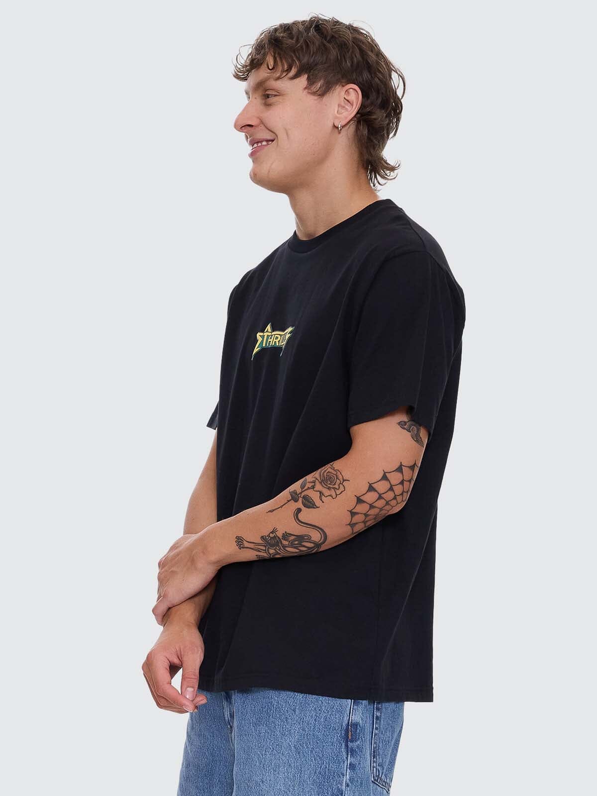 Heavy Static Merch Fit Tee - Black XS