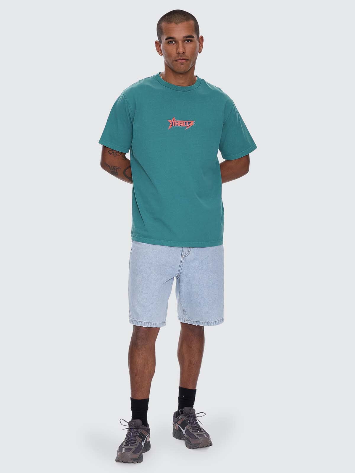 Heavy Static Merch Fit Tee - New Teal XS
