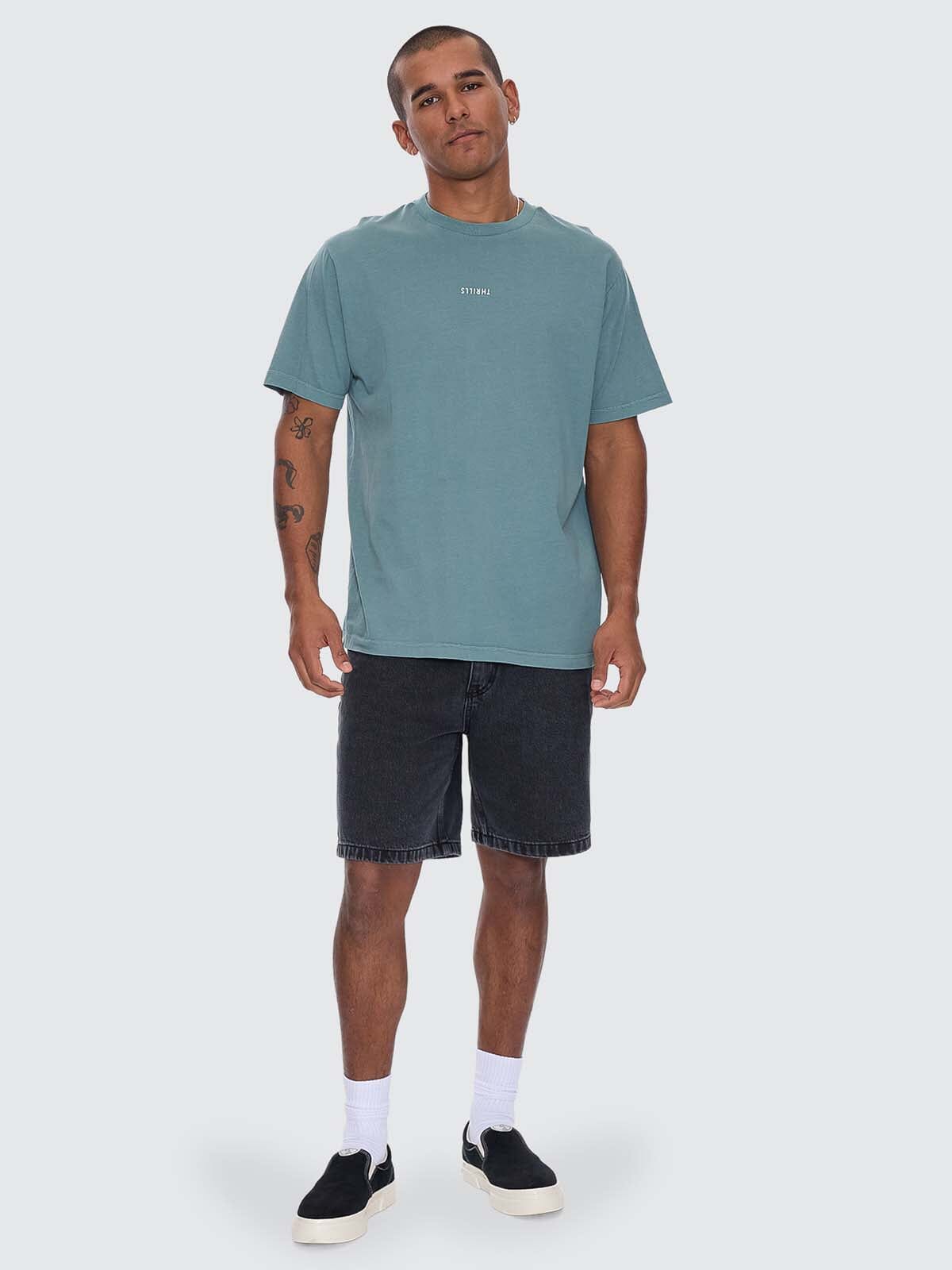 Minimal Thrills Merch Fit Tee - Green Coast XS