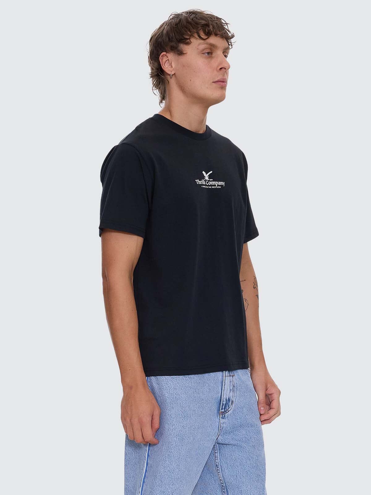 A Haven For The Restless Merch Fit Tee - Washed Black XS