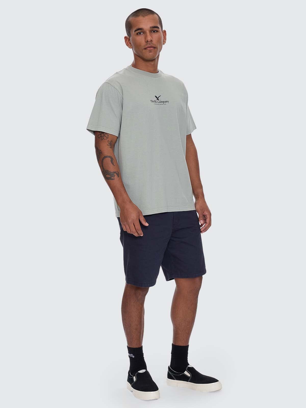 A Haven For The Restless Merch Fit Tee - Dirty Sage XS