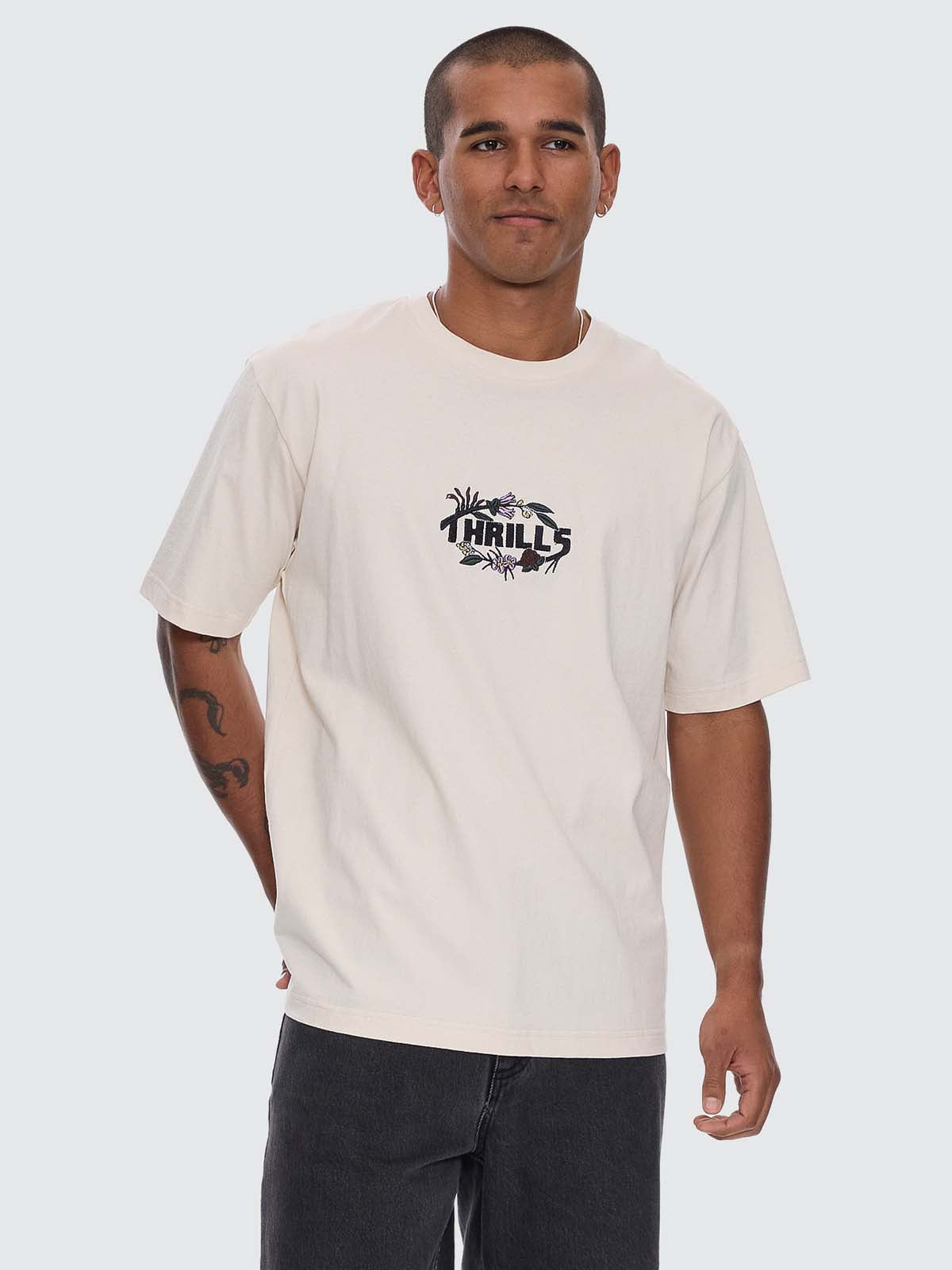Beauty Around Us Oversize Fit Tee - Unbleached XS