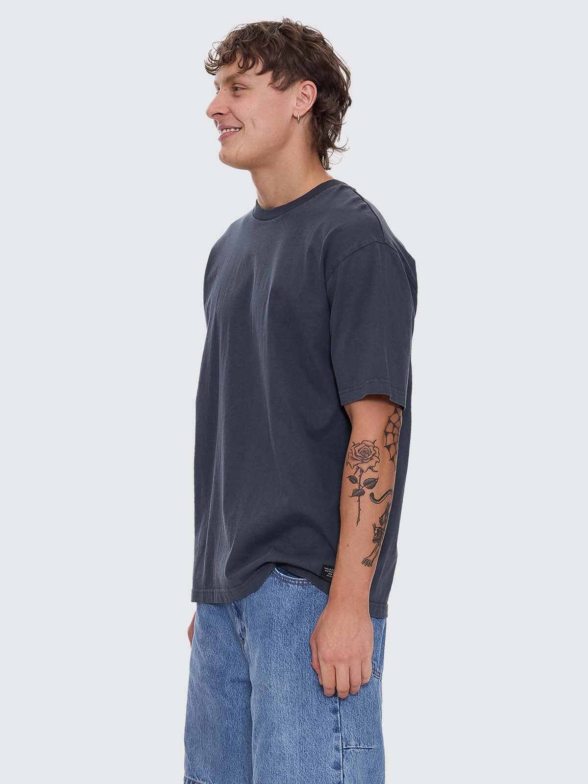 Thrills Military Oversize Fit Tee - Ebony XS
