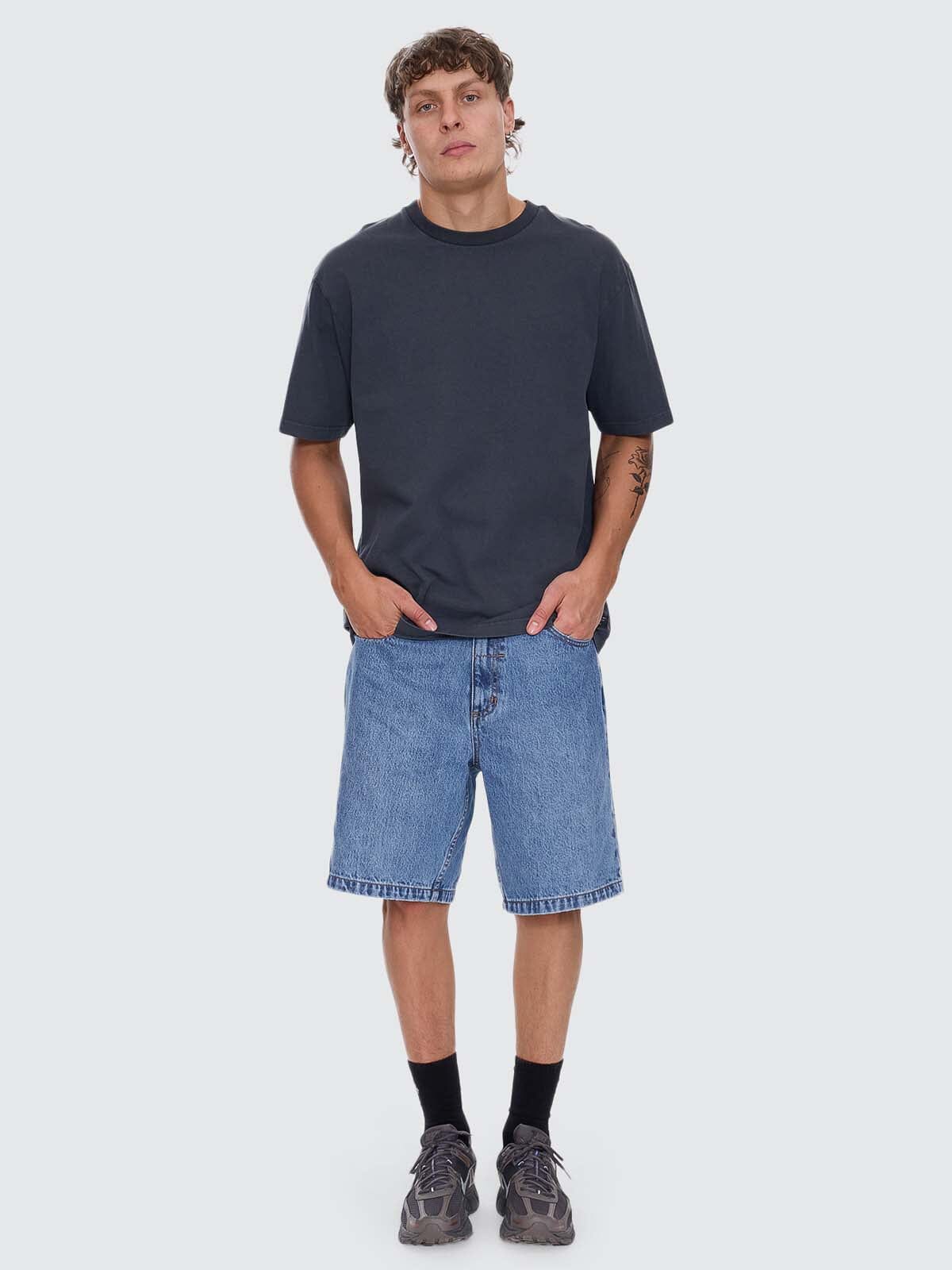 Thrills Military Oversize Fit Tee - Ebony XS