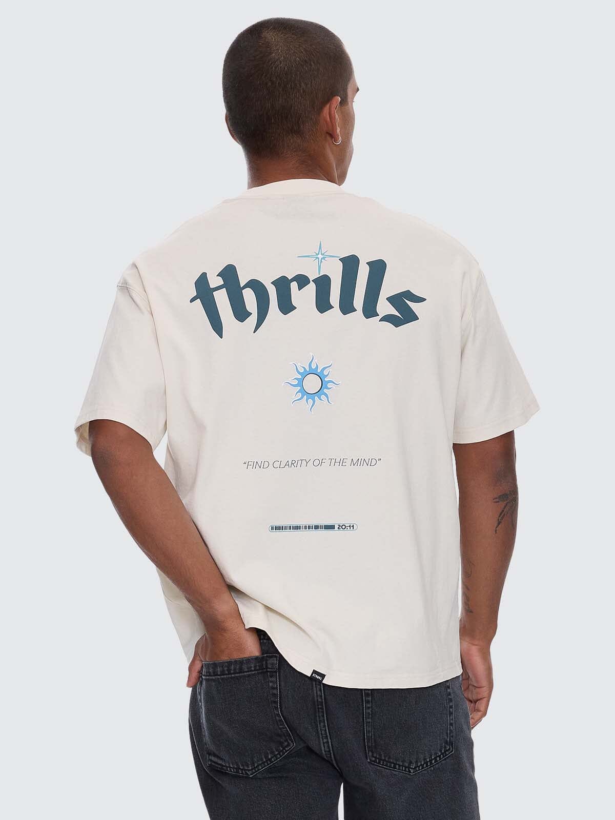 Crystal Clear Box Fit Oversize Tee - Heritage White XS
