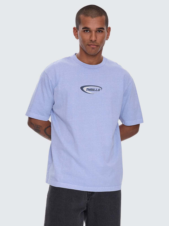 Fusion Oversize Fit Tee - Cornflower Blue XS