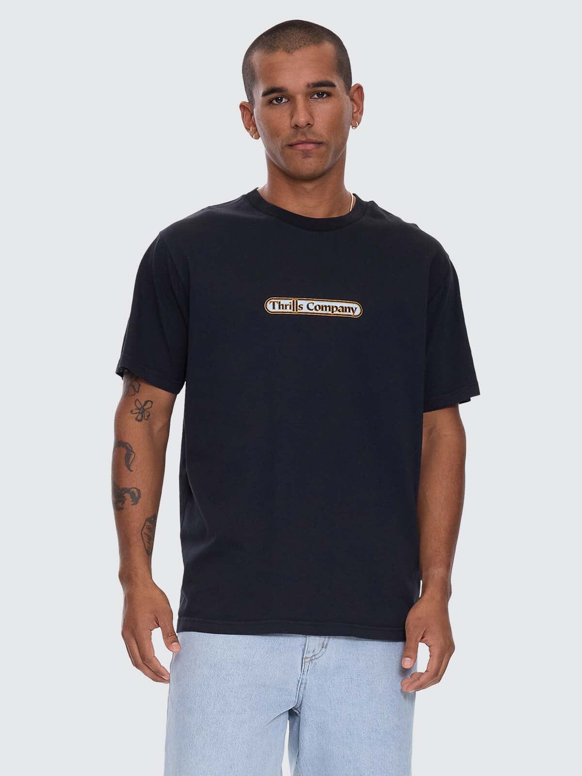 Wonder World Embro Merch Fit Tee - Twilight Black XS