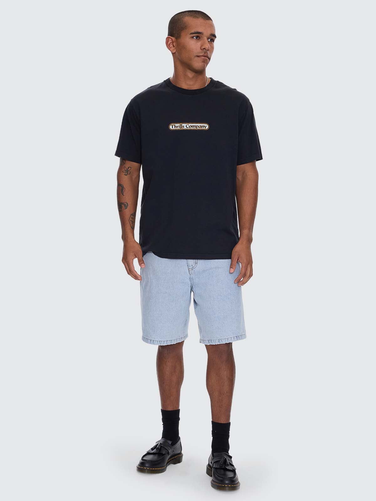 Wonder World Embro Merch Fit Tee - Twilight Black XS