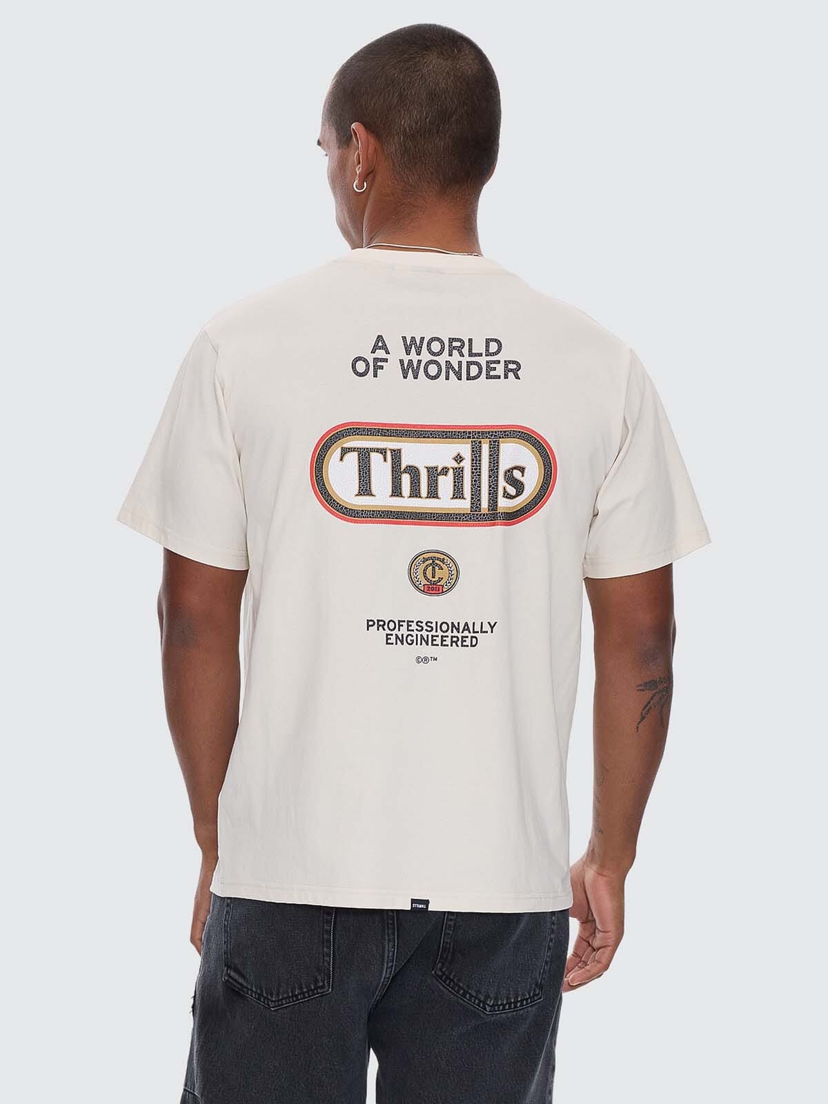 Wonder World Merch Fit Tee - Heritage White XS