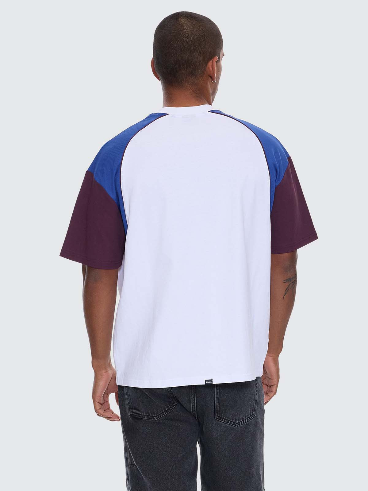Stakes Are High Box Fit Oversize Tee - White - Fig XS