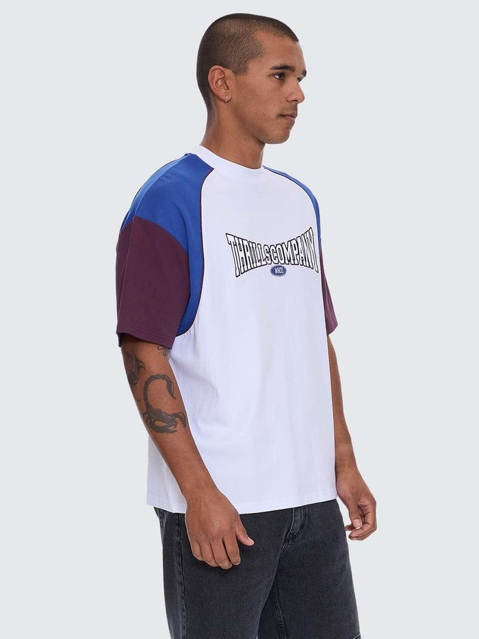 Stakes Are High Box Fit Oversize Tee - White - Fig XS