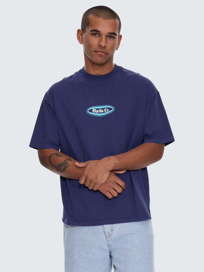 Bueno Bueno Bueno Oversize Fit Tee - Guardian Navy XS