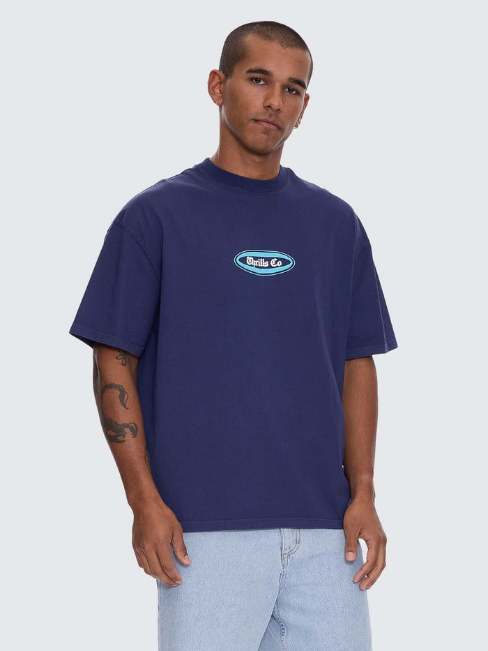 Bueno Bueno Bueno Oversize Fit Tee - Guardian Navy XS