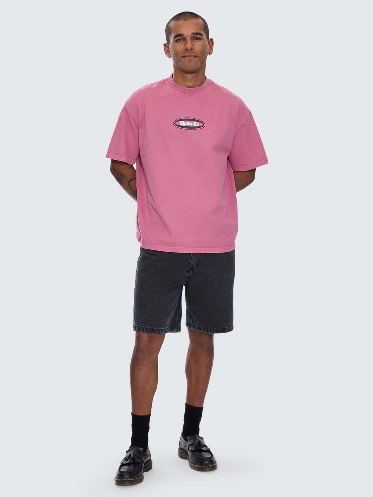 Bueno Bueno Bueno Oversize Fit Tee - Heather Rose XS