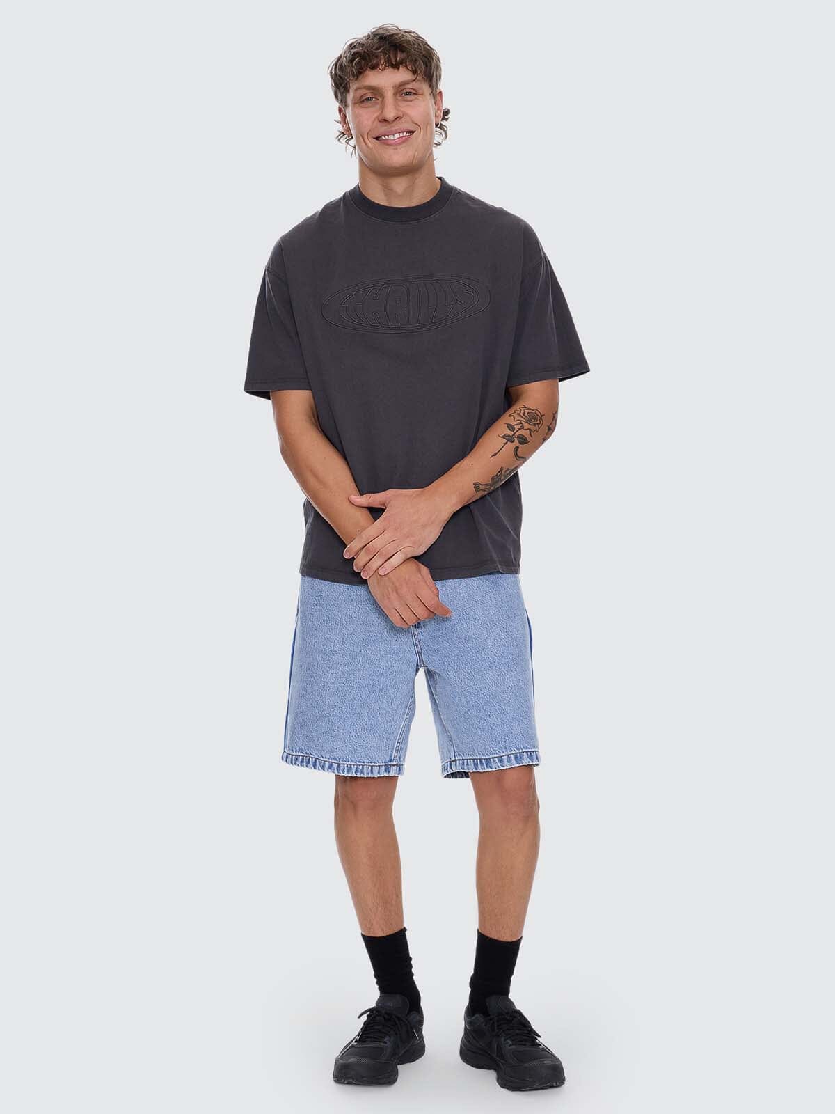 Shadowless Box Fit Oversize Tee - Dark Charcoal XS