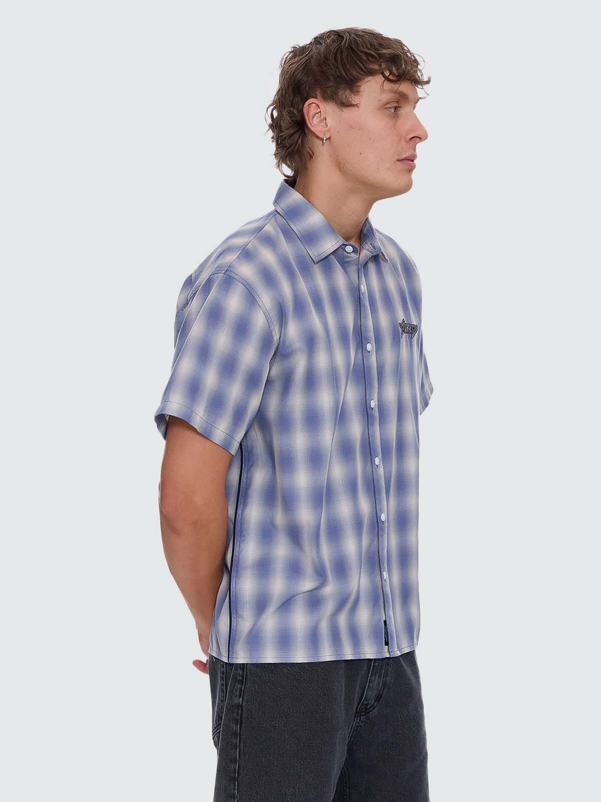 Heavy Static Short Sleeve Cropped Shirt - Royal Cream XS