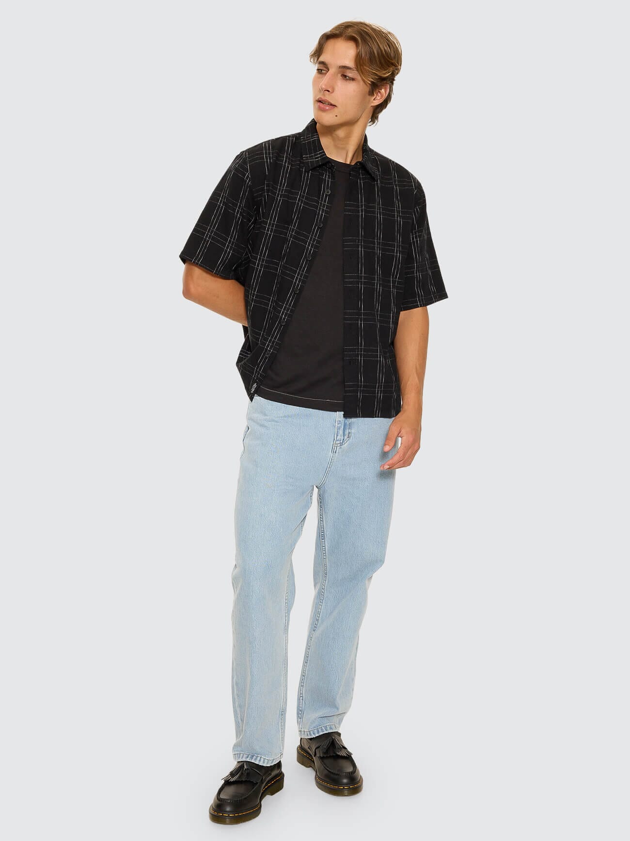 Built To Win Short Cropped Sleeve Shirt - Black