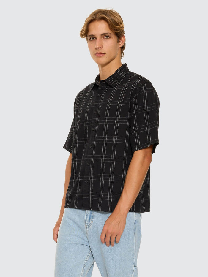 Built To Win Short Cropped Sleeve Shirt - Black