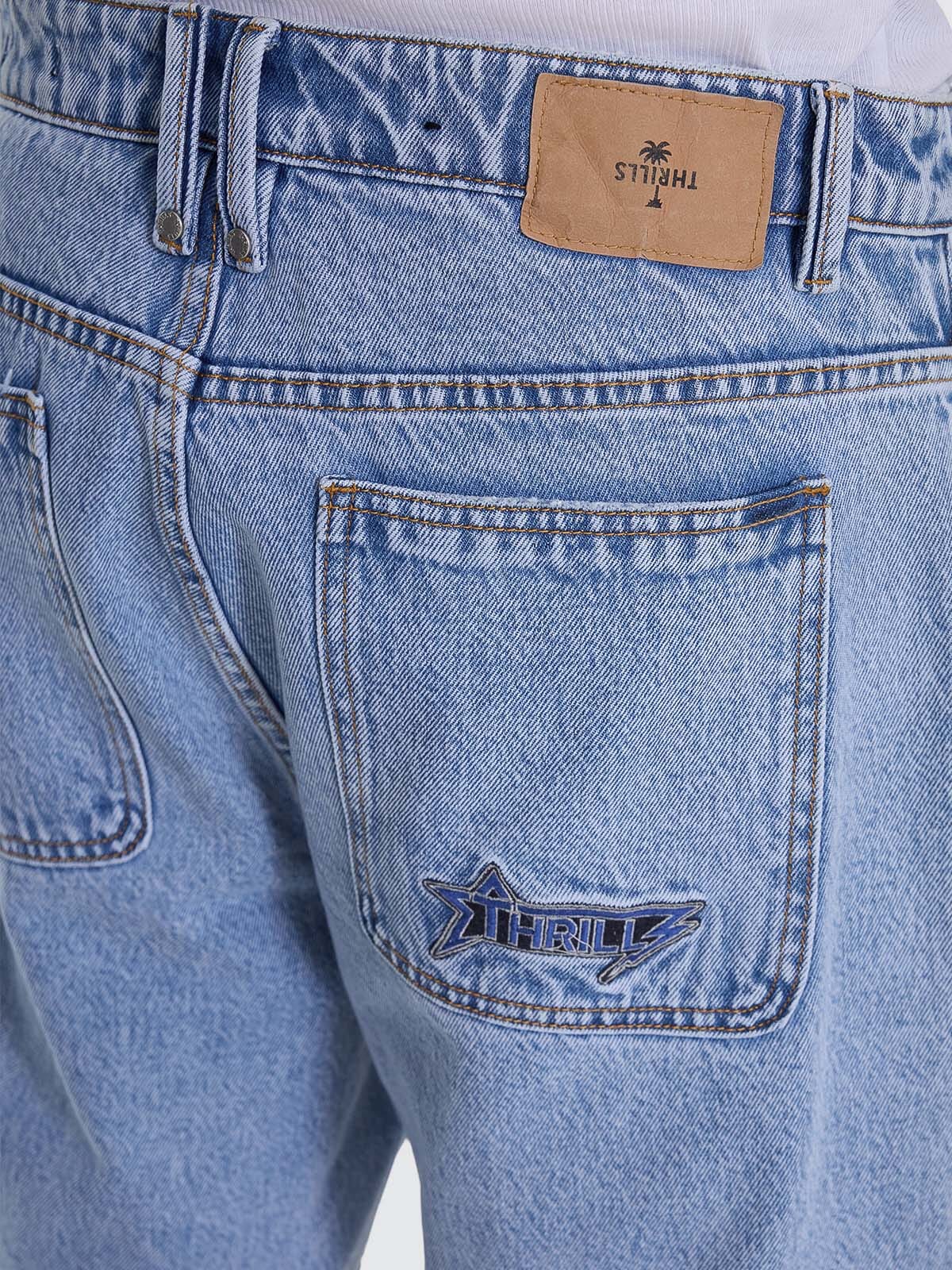 Heavy Static Slacker Relaxed Denim Short - Tempest Blue 26