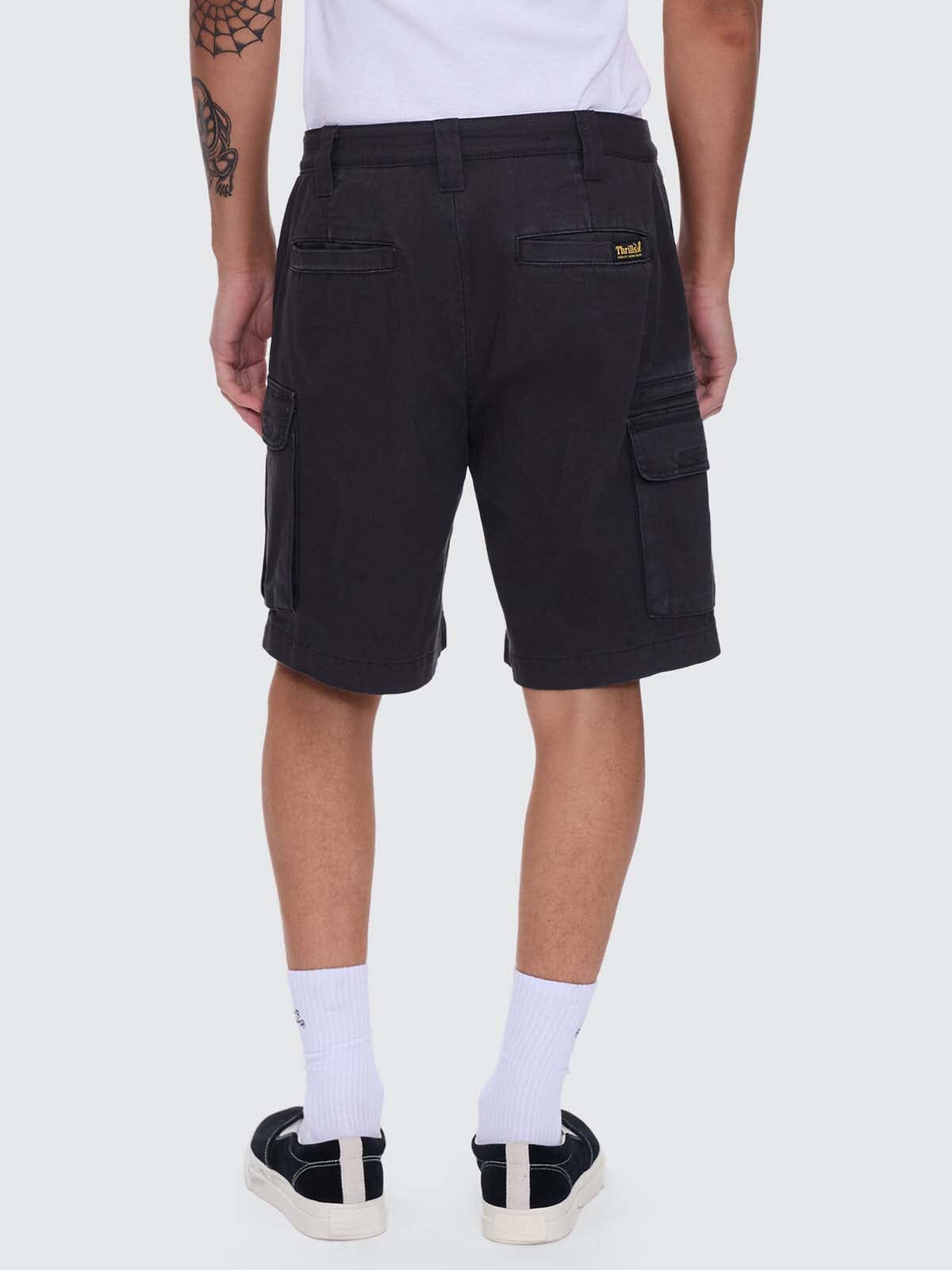 Slacker Union Relaxed Cargo Short - Dark Charcoal 28