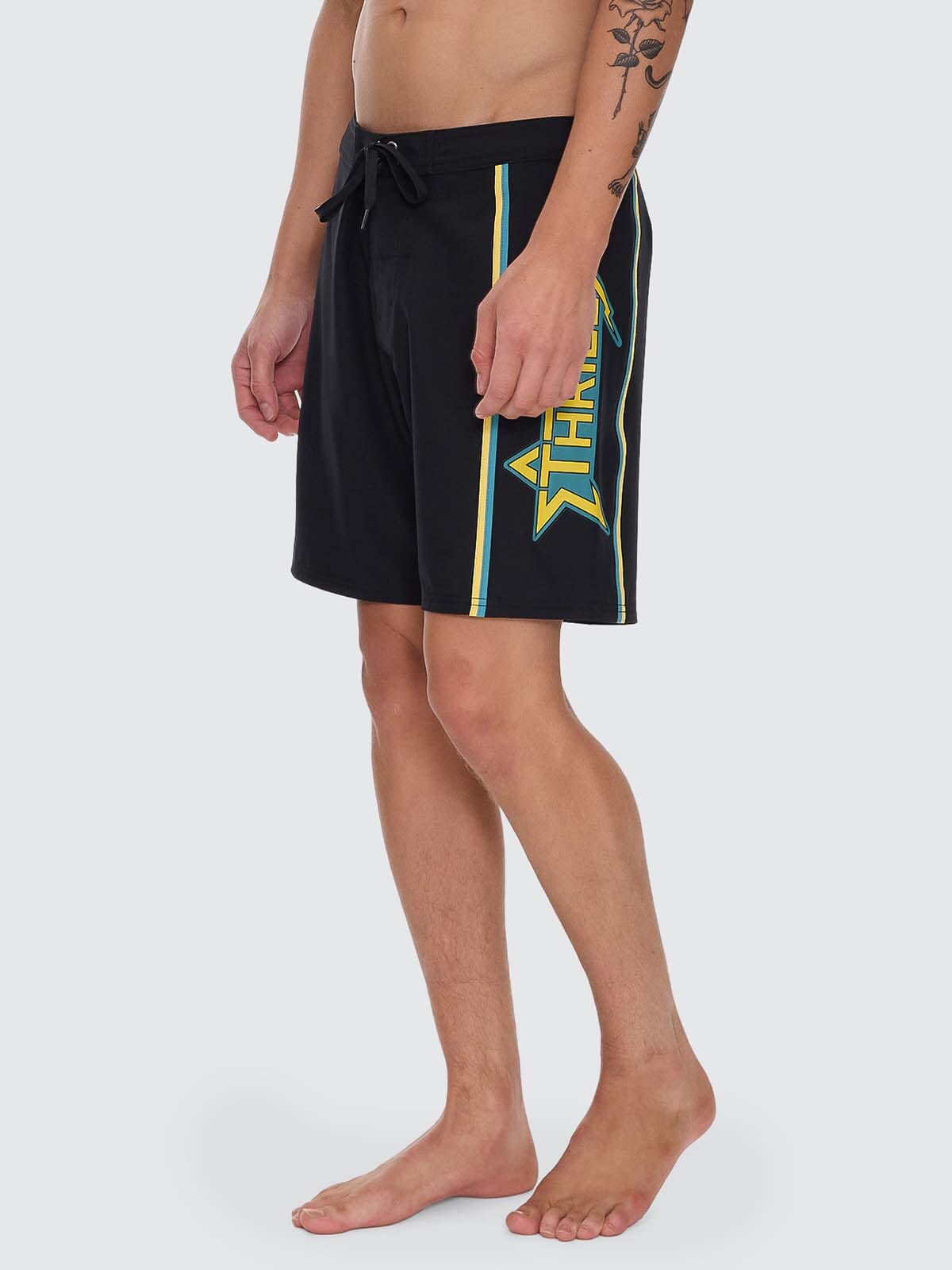 Heavy Static Boardshort - Black