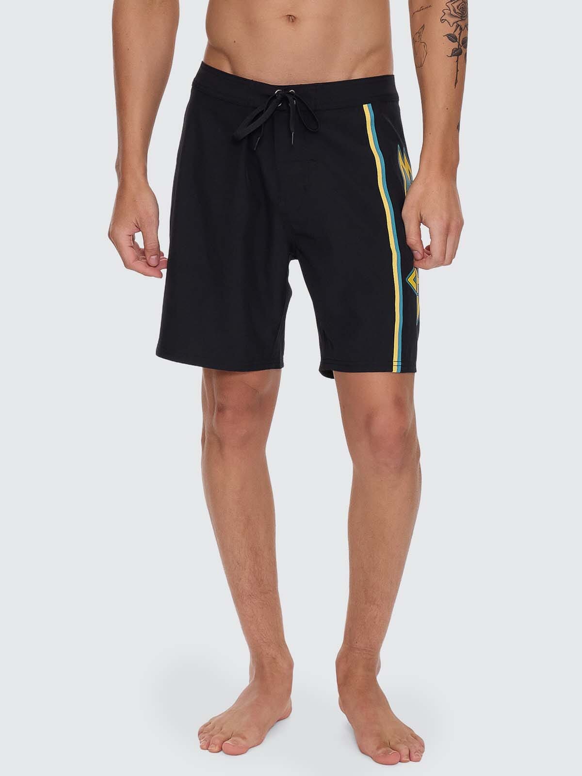 Heavy Static Boardshort - Black