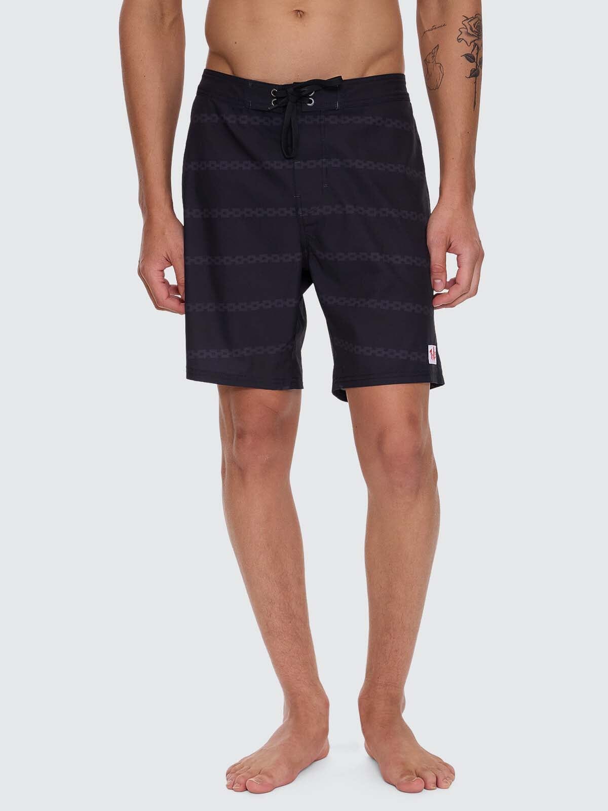 Once Bitten Twice Shy Boardshort - Black 28