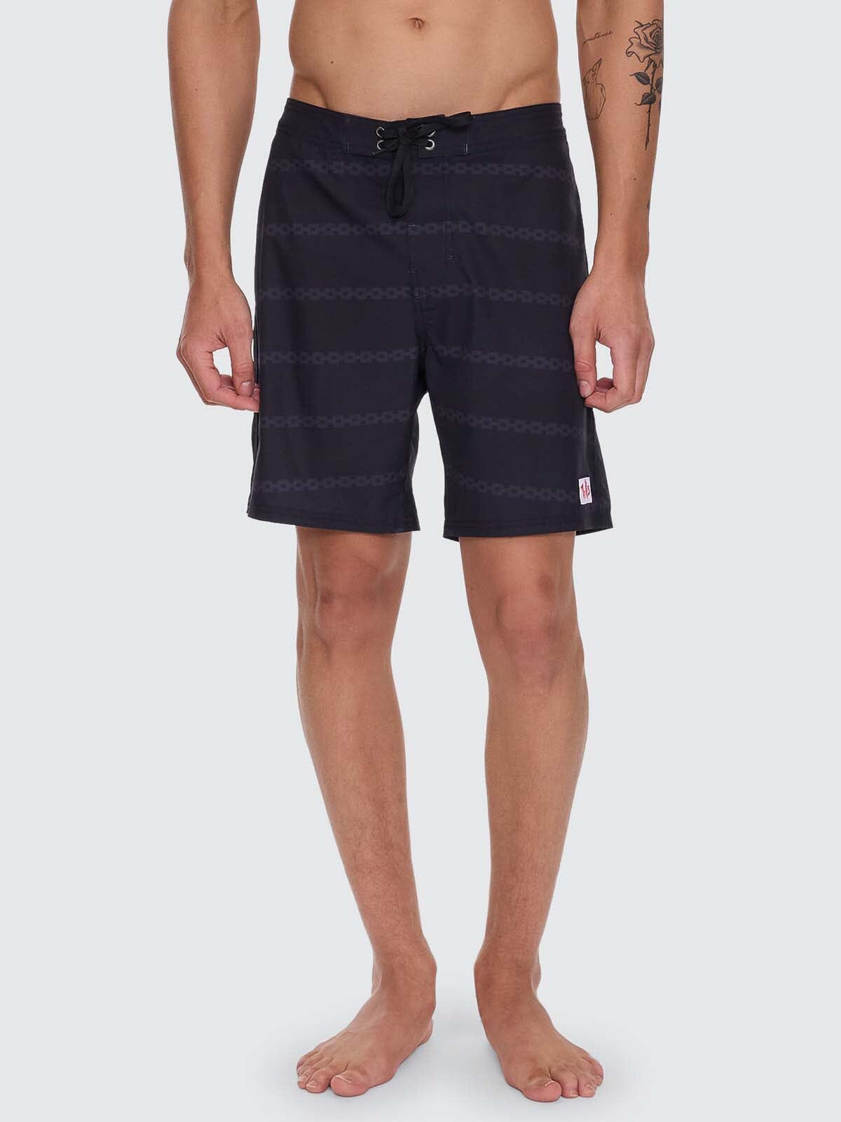Once Bitten Twice Shy Boardshort - Black 28