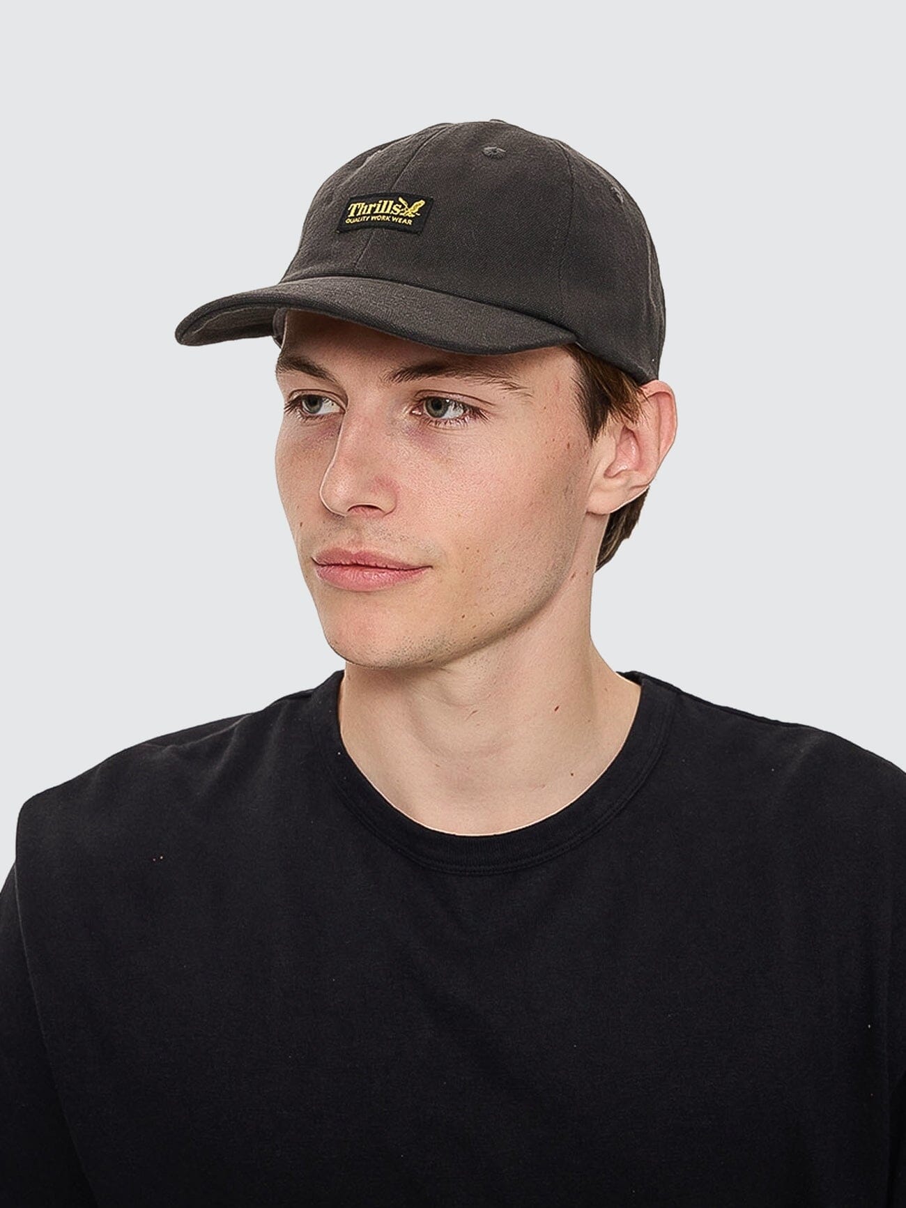 Thrills Union 6 Panel Cap - Dark Charcoal