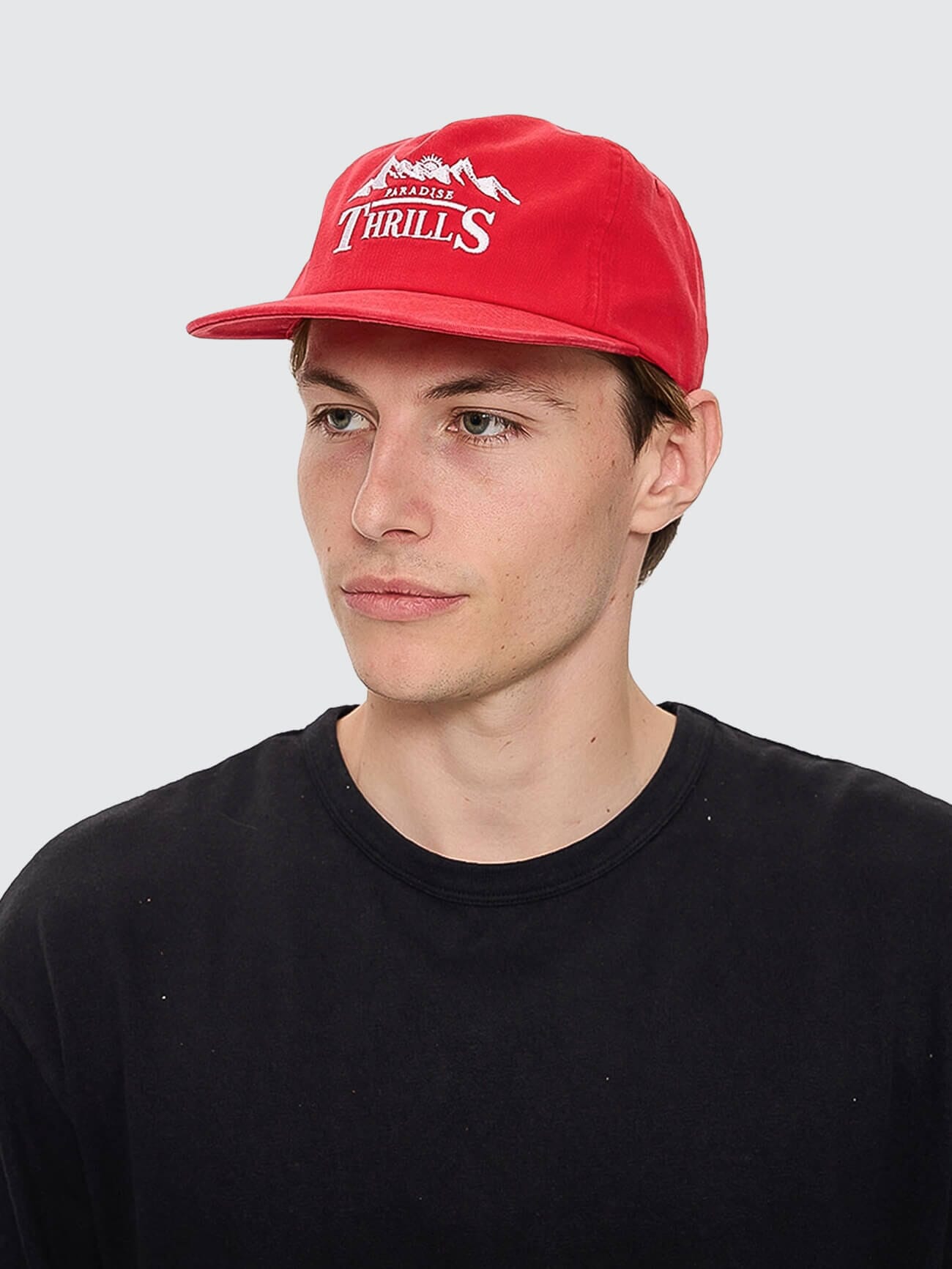 Touch The Sky 5 Panel Cap - Racing Red