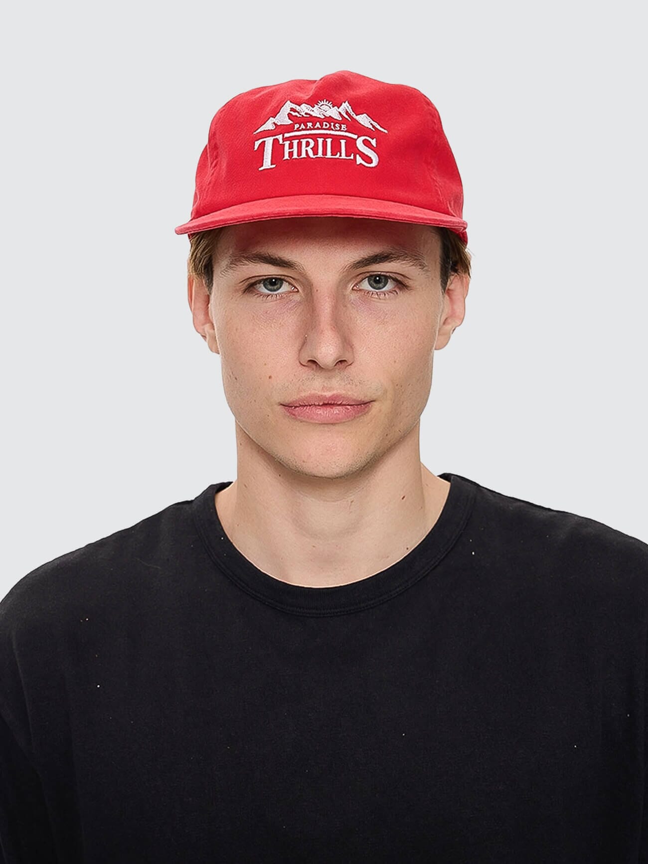 Touch The Sky 5 Panel Cap - Racing Red