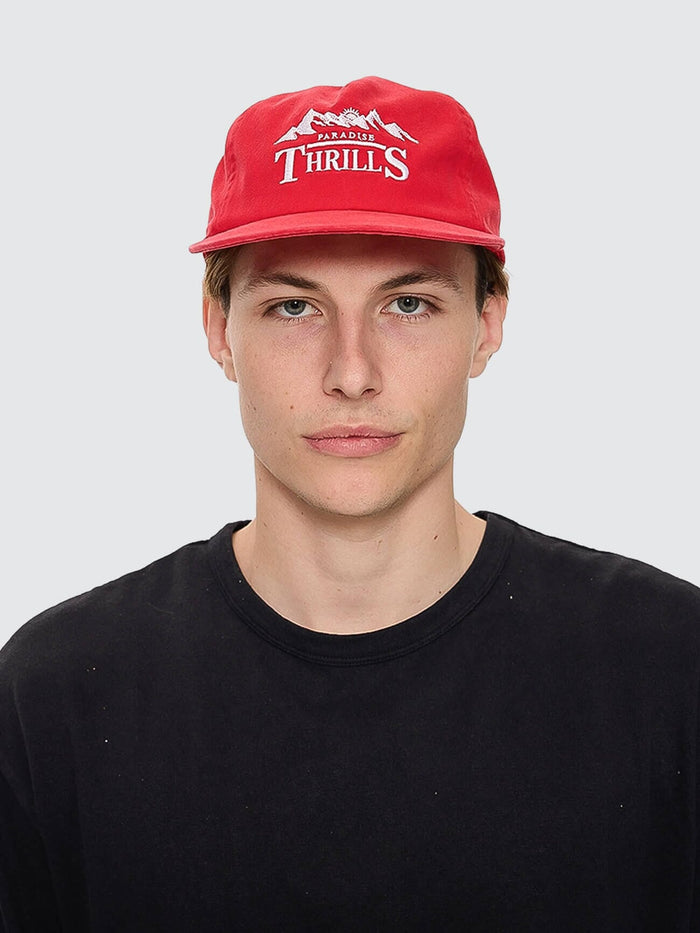 Touch The Sky 5 Panel Cap - Racing Red