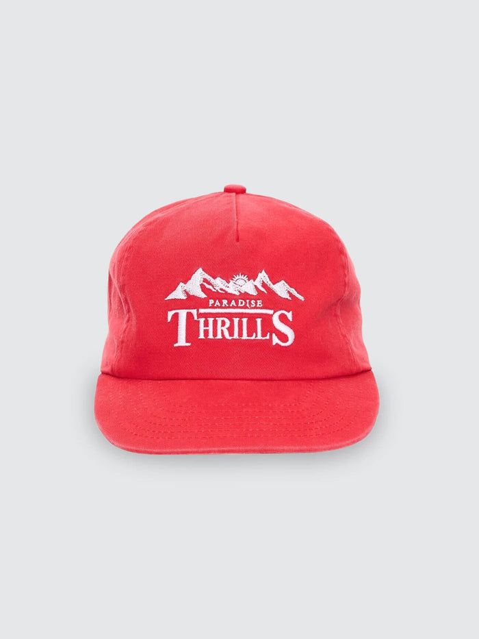 Touch The Sky 5 Panel Cap - Racing Red